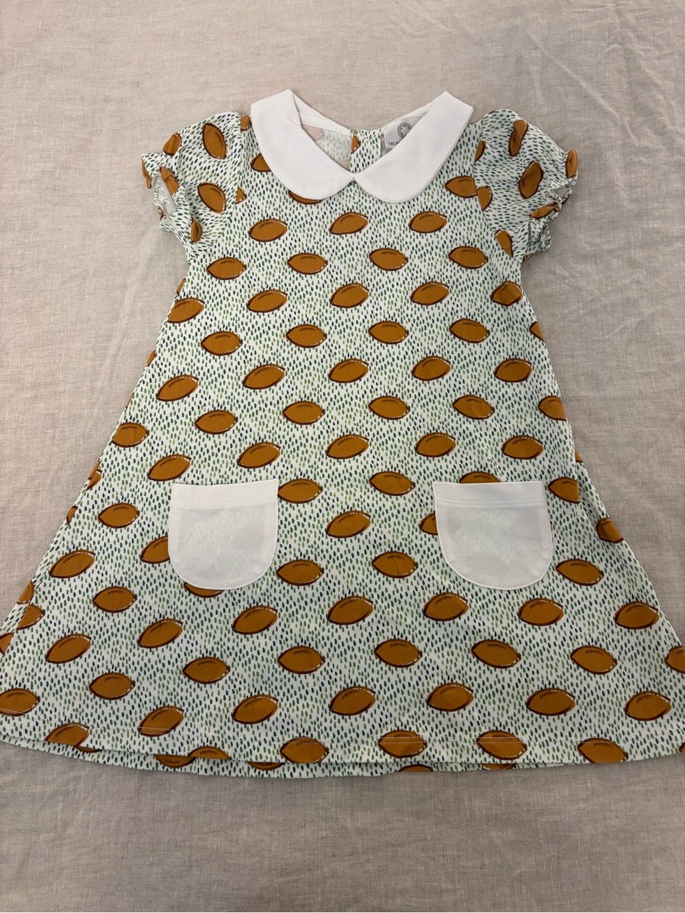 The Proper Peony "Touchdown" Dress-4T